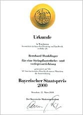Bayerischer Staatspreis für Innovationen
